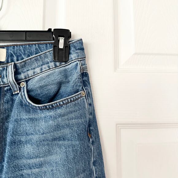 Baldwin Therese High Rise Classic Straight in Pure Wash Denim Jeans Women 26 - Picture 6 of 12